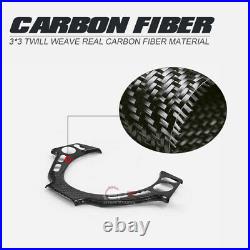 For Nissan GTR R35 Dry Carbon Fiber Inner Steering Wheel Switch Panel Parts