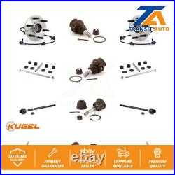 Front Bearing Upper Lower Ball Joint Outer Inner Tie Rod Link Kit (12Pc) For GMC