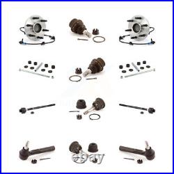 Front Bearing Upper Lower Ball Joint Outer Inner Tie Rod Link Kit (12Pc) For GMC