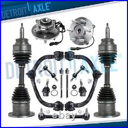 Front CV Axles Wheel Hubs Control Arms Suspension Kit for Expedition Navigator