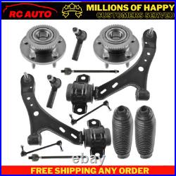Front Control Arm Tie Rod Sway Bar Link Boot Bellow Wheel Hub Assembly Kit 12pc