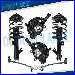 Front Knuckles with Wheel Hubs Struts Sway Bars for 2002 2003 2006 Nissan Altima