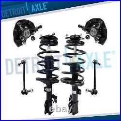 Front Steering Knuckles Wheel Hubs Struts Spring Sway Bars for Toyota Sienna FWD