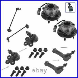 Front Steering & Suspension Kit Set of 8 Ball joints Sway Links Tie Rods Hubs