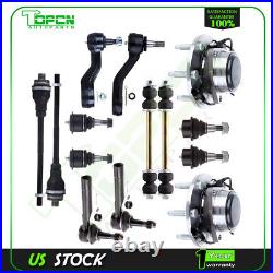 Front Steering Tie Rod Ball Joint Sway Bar Wheel Hub Bearning For 02-06 Escalade