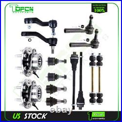 Front Steering Tie Rod Ball Joint Sway Bar Wheel Hub Bearning For 2000-06 Tahoe