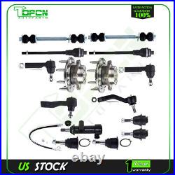 Front Steering Tie Rod Ball Joint Sway Bar Wheel Hub For 2001-04 Silverado 2500