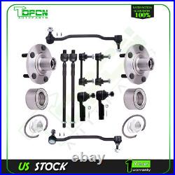 Front Steering Tie Rod End Sway Bar End Link Wheel Hub Bearning For 04-08 Maxima