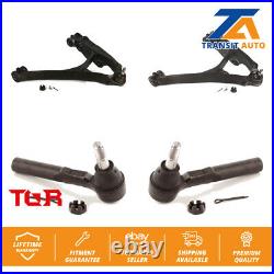 Front Suspension Control Arm Assembly & Tie Rod End Kit For Chevrolet Silverado