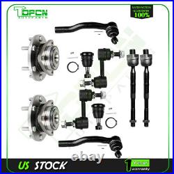 Front Upper Ball Joint Steering Tie Rod End Wheel Hub Bearning For 05-07 Armada