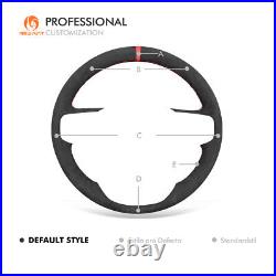 MEWANT DIY PU Leather Athsuede Steering Wheel Cover for GMC Sierra 1500 Limited