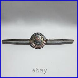 Morris Minor Vintage Original Metal Chrome Steering Wheel Horn Bar Badge