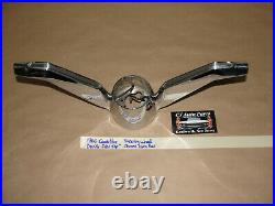 OEM 60 Cadillac Deville FLAT TOP STEERING WHEEL CHROME HORN BAR RING TESTED