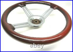 Oldsmobile 3 Bar Leather Sport Steering Wheel OEM GM part 1979 1983 1984 1985