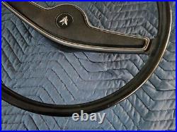 RARE Black 1971 AMC HORNET SC/360 Steering Wheel with Horn Bar Horn Center Cap