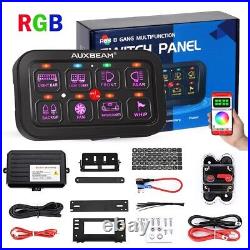 RGB 8 Gang Toggle Rocker Switch Panel bluetooth APP For Car Boat Marine RV Truck