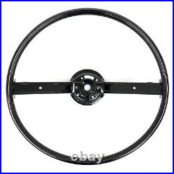 Steering Wheel 2-Spoke For Horn Bars Black 1970-1974 Torino