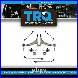 TRQ 10 pc Steering & Suspension Kit Control Arms Wheel Bearings Tie Rods New