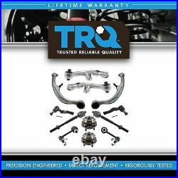 TRQ 12 pc Steering & Suspension Kit Control Arms Wheel Bearings Tie Rods New