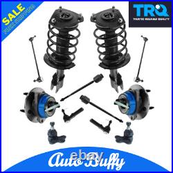 TRQ 12 pc Steering & Suspension Kit Wheel Bearings Strut Assemblies Tie Rods
