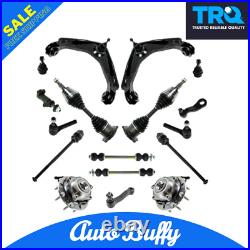 TRQ Fits 01-06 Silverado HD Control Arm Wheel Hubs Axles Steering/Suspension Kit