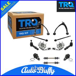 TRQ For Silverado Sierra Control Arm Wheel Hub 12pc Steering/Suspension Kit