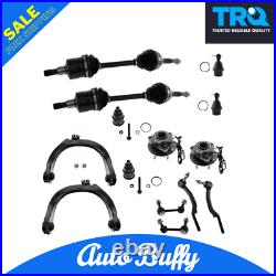 TRQ Hub Assembly Axle Ball Joint Tie Rod End Kit Set of14 Fits Trailblazer Envoy