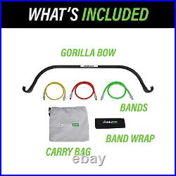 Travel Gorilla Bow Portable Home Gym Resistance Bands and Bar System for and Set