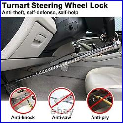 Turnart Steering Wheel Lock Bar Anti-Theft Security Pedal Lock Telescopic Ste